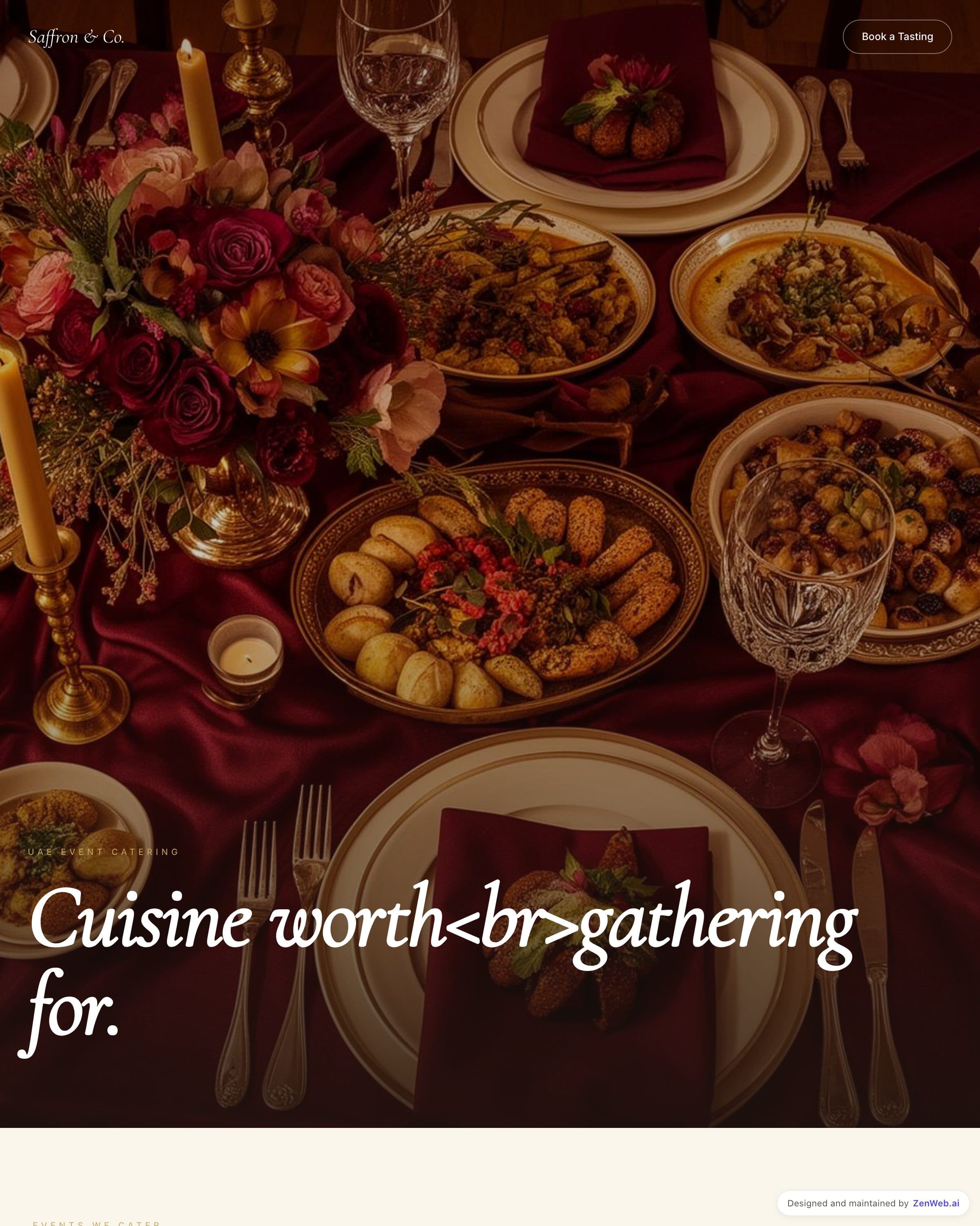 Luxe Catering template preview