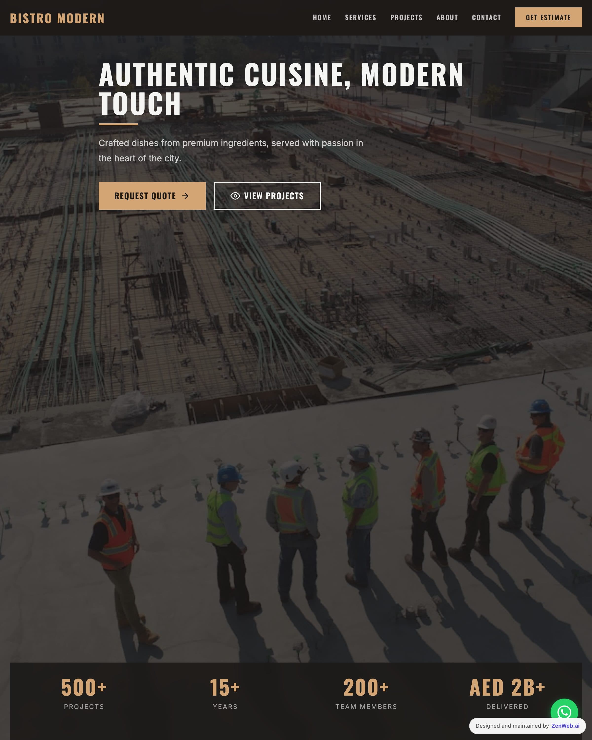 Construction Bold template preview