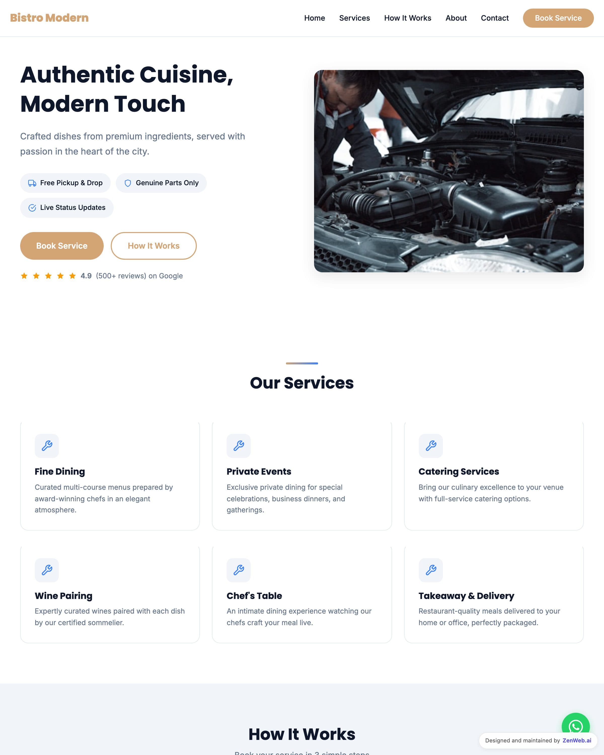 Garage Premium template preview