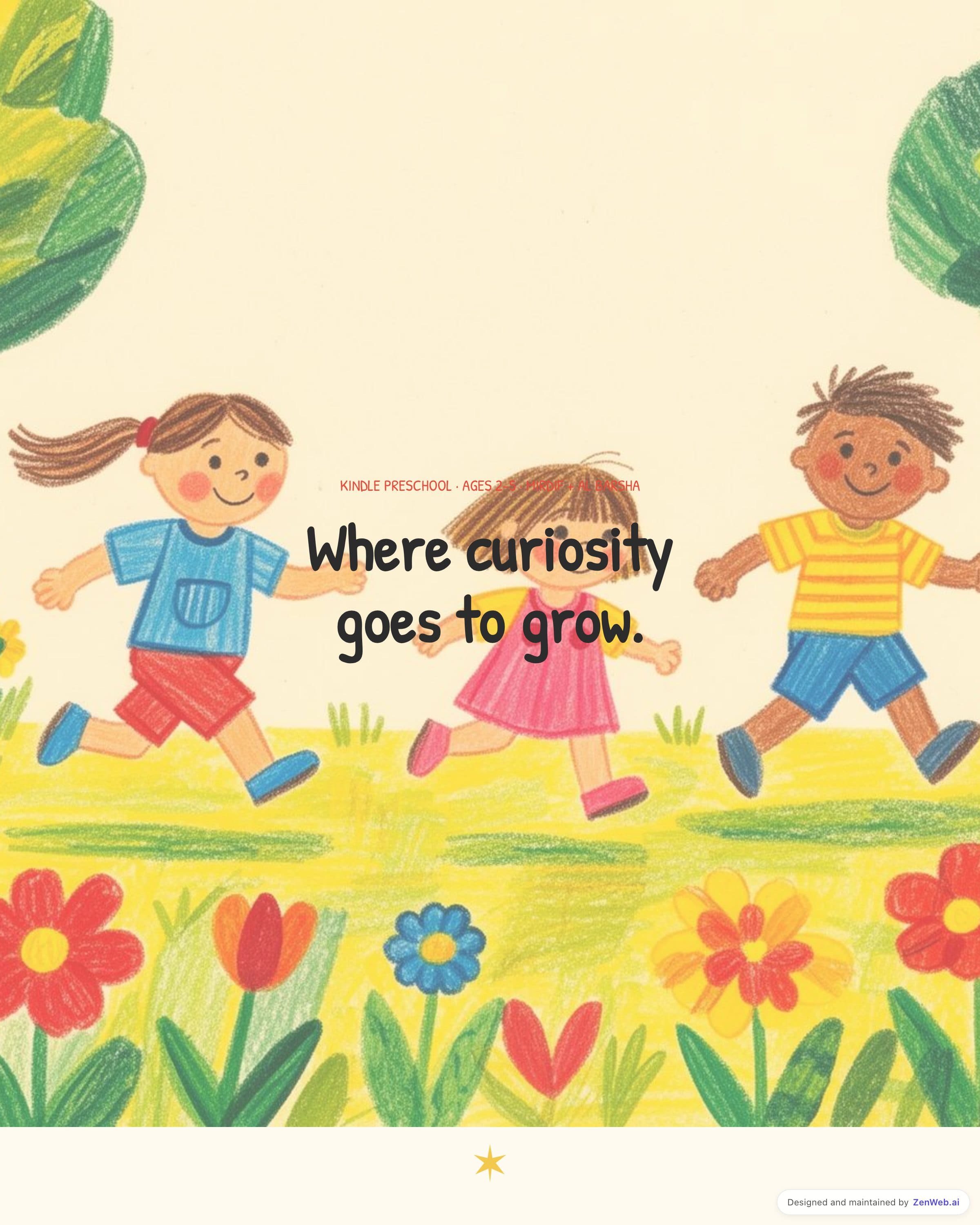 Kindle Preschool template preview