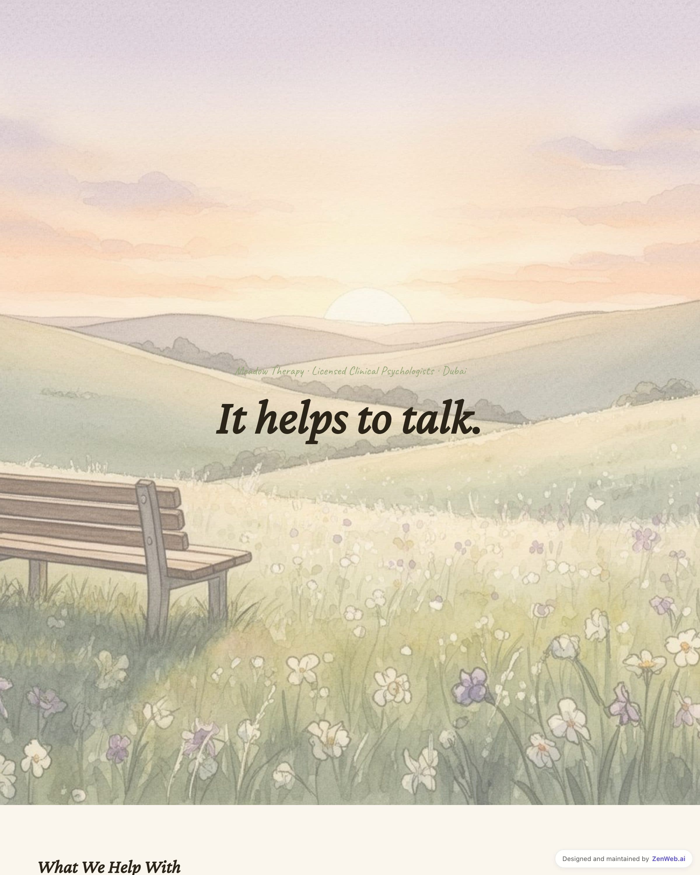 Meadow Therapy template preview
