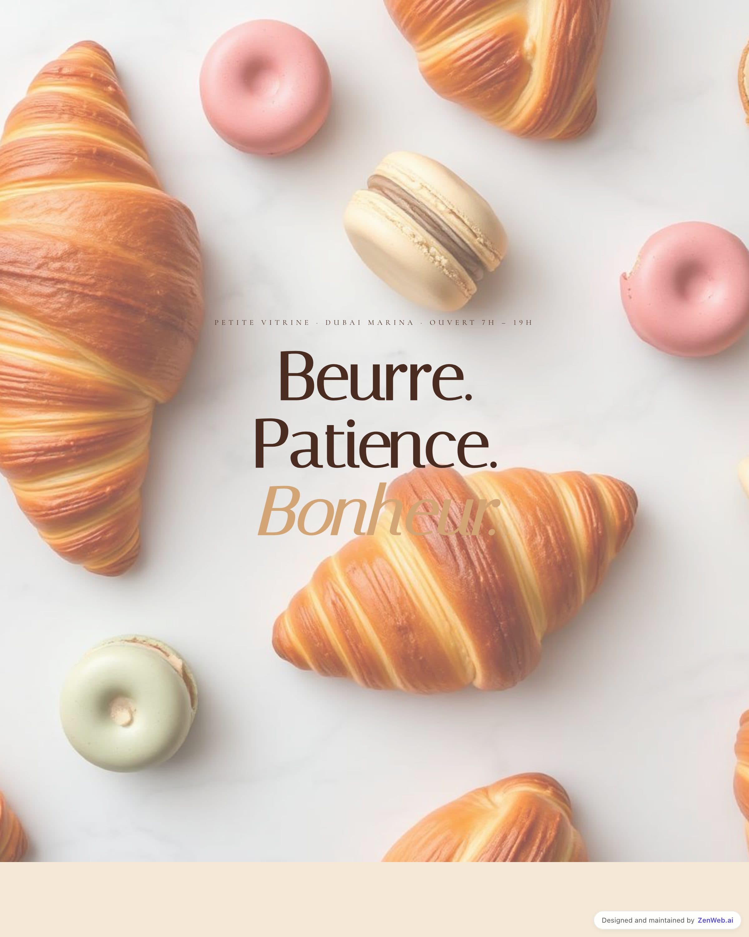 Petite Vitrine Patisserie template preview
