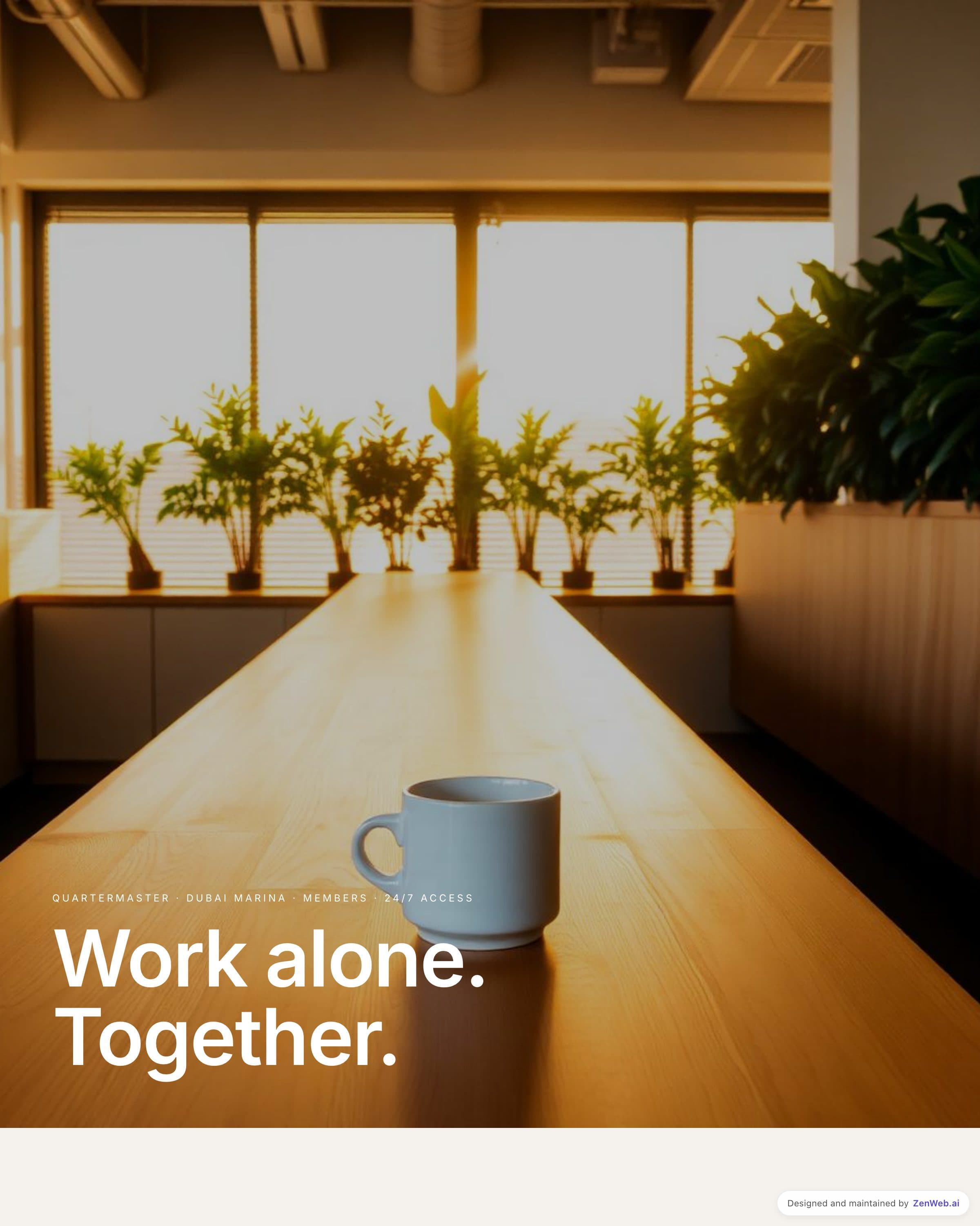 Quartermaster Co-working template preview