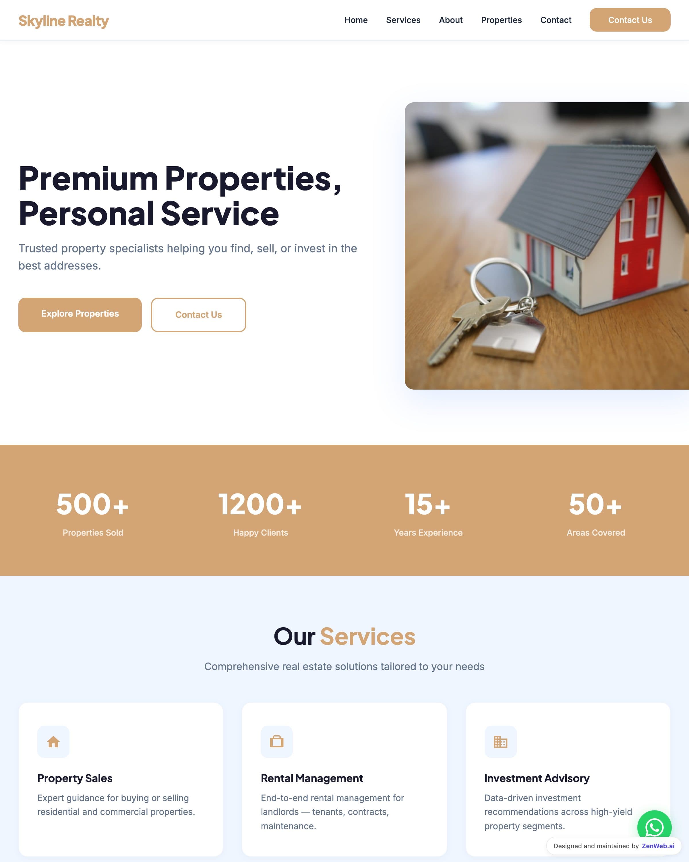 Realestate Bright template preview
