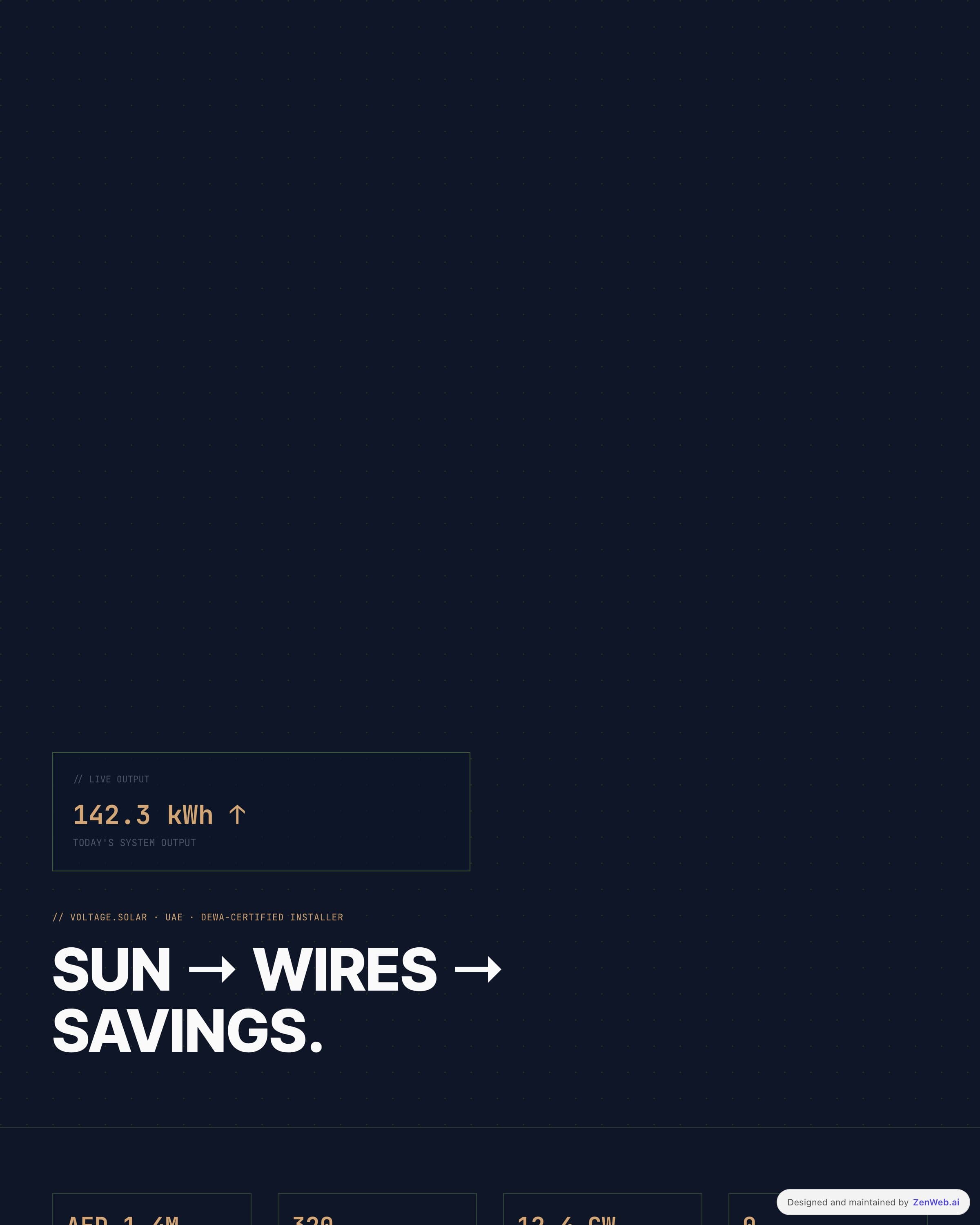Voltage Solar template preview